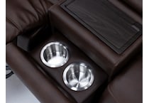 flexsteel brown mtn lth sectional piece pkg  