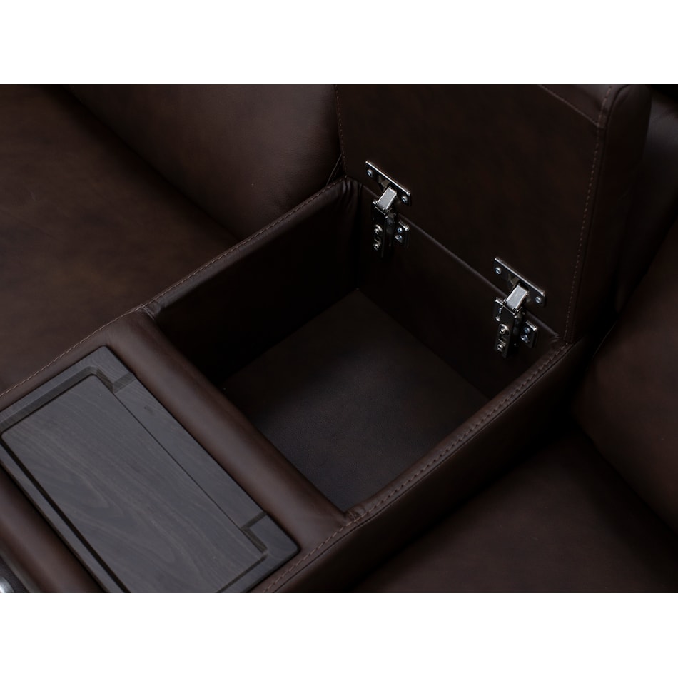 flexsteel brown mtn lth sectional piece pkg  
