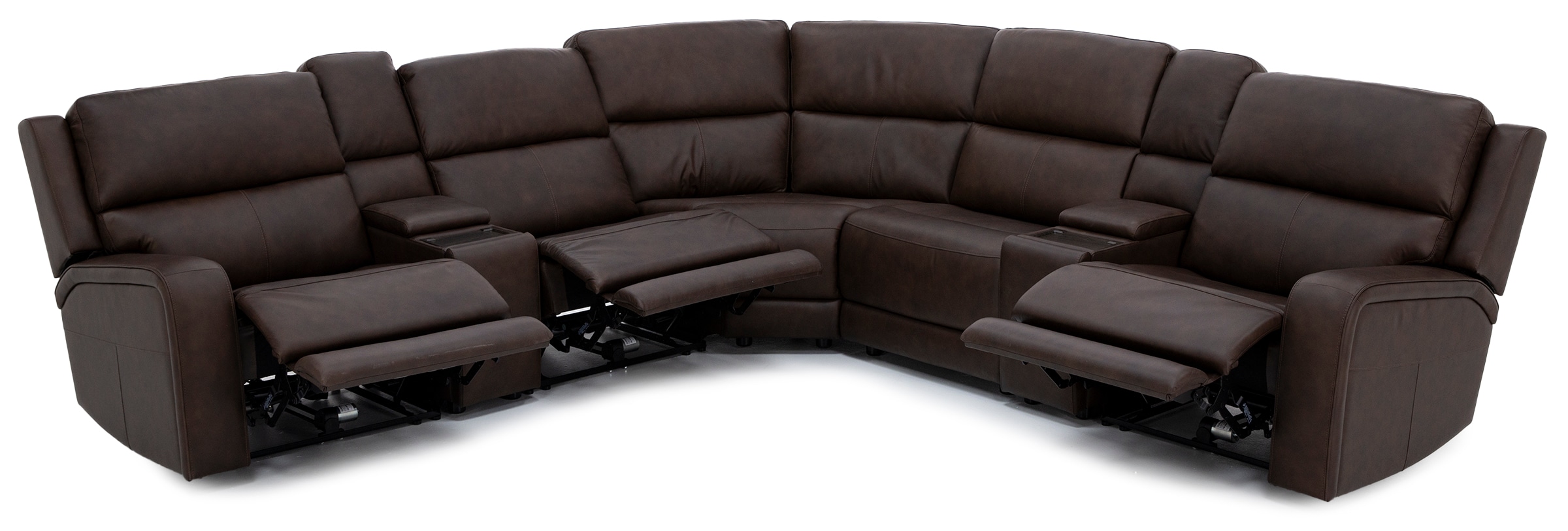 エルフモール Flexsteel Harbor 7-Pc. Fully Loaded Reclining Modular With Heat
