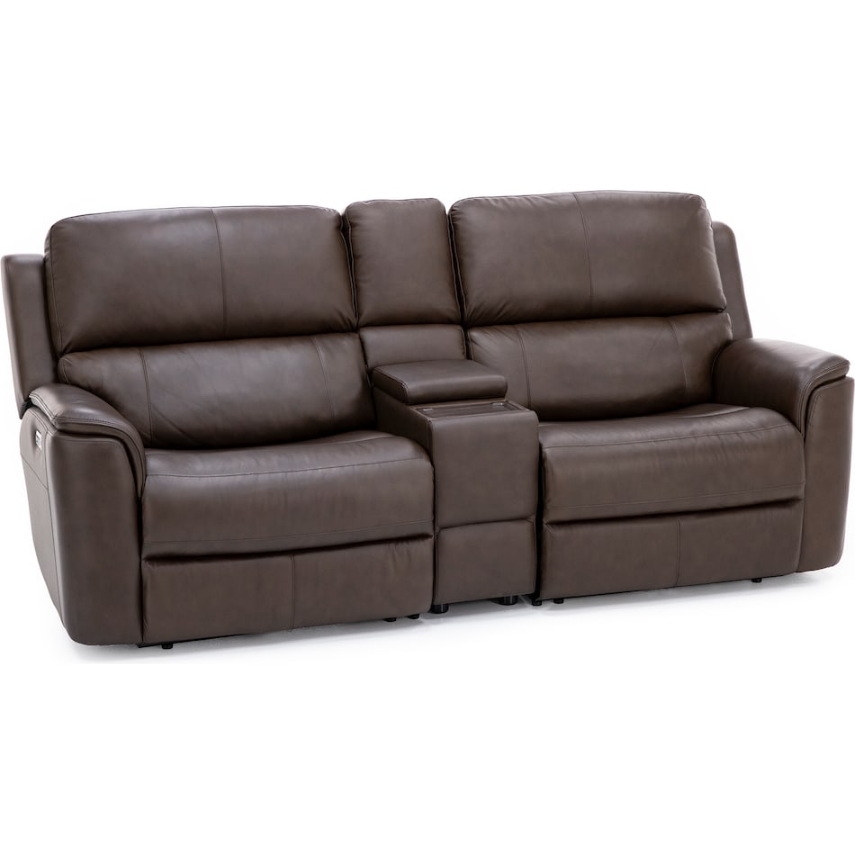 flexsteel brown mtn lth sectional piece pkg  