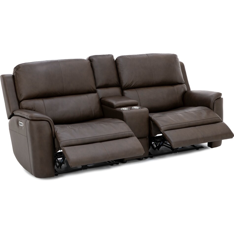 flexsteel brown mtn lth sectional piece pkg  