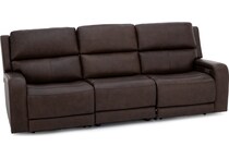 flexsteel brown mtn lth sectional piece pkg  
