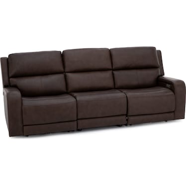 Flexsteel Harbor 3-Pc. Fully Loaded Reclining Sofa With Heat and Massage