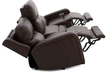 flexsteel brown mtn lth sectional piece pkg  