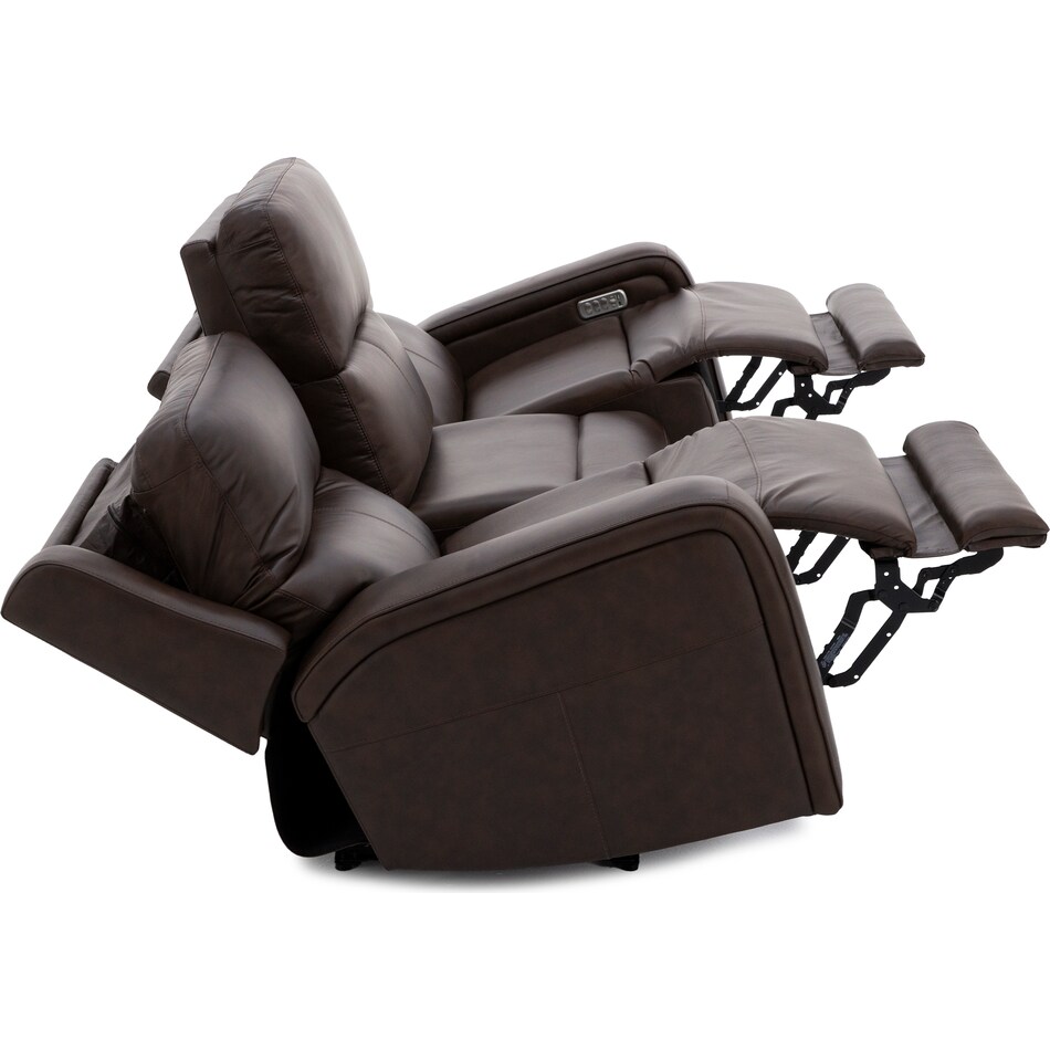 flexsteel brown mtn lth sectional piece pkg  