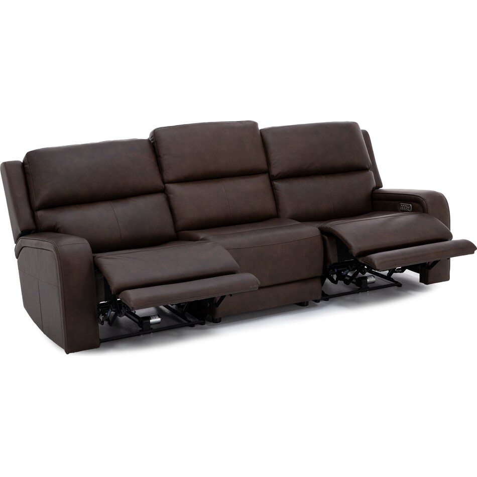 flexsteel brown mtn lth sectional piece pkg  