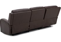 flexsteel brown mtn lth sectional piece pkg  
