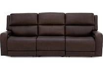flexsteel brown mtn lth sectional piece pkg  