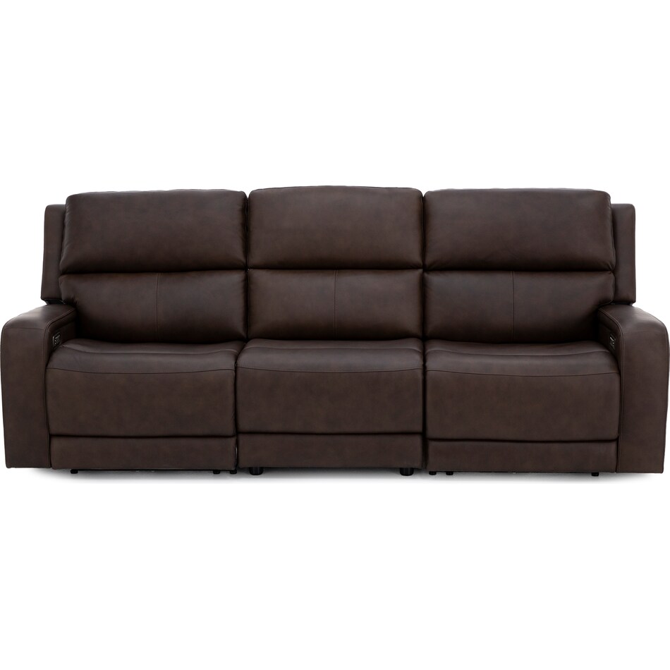 flexsteel brown mtn lth sectional piece pkg  