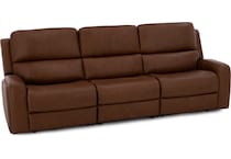 flexsteel brown mtn lth sectional piece pkg  