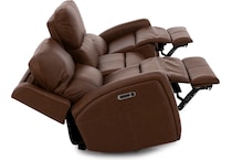 flexsteel brown mtn lth sectional piece pkg  