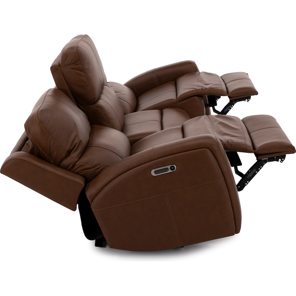 flexsteel brown mtn lth sectional piece pkg  