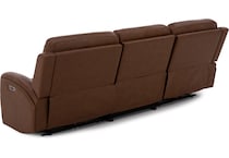 flexsteel brown mtn lth sectional piece pkg  