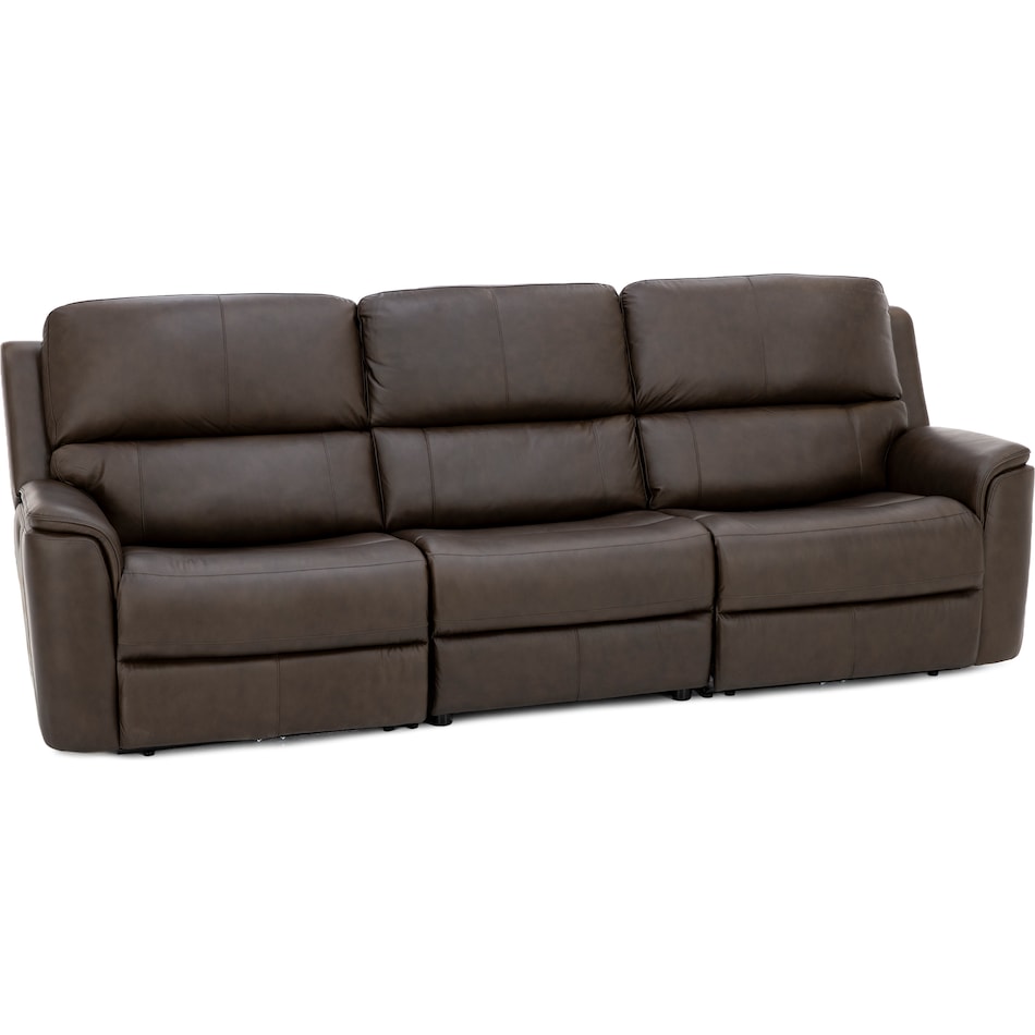 flexsteel brown mtn lth sectional piece pkg  