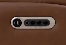 flexsteel brown mtn lth sectional piece pkg  