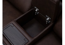 flexsteel brown mtn lth sectional piece zpkg  