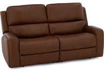 flexsteel brown mtn lth sectional piece pkg  
