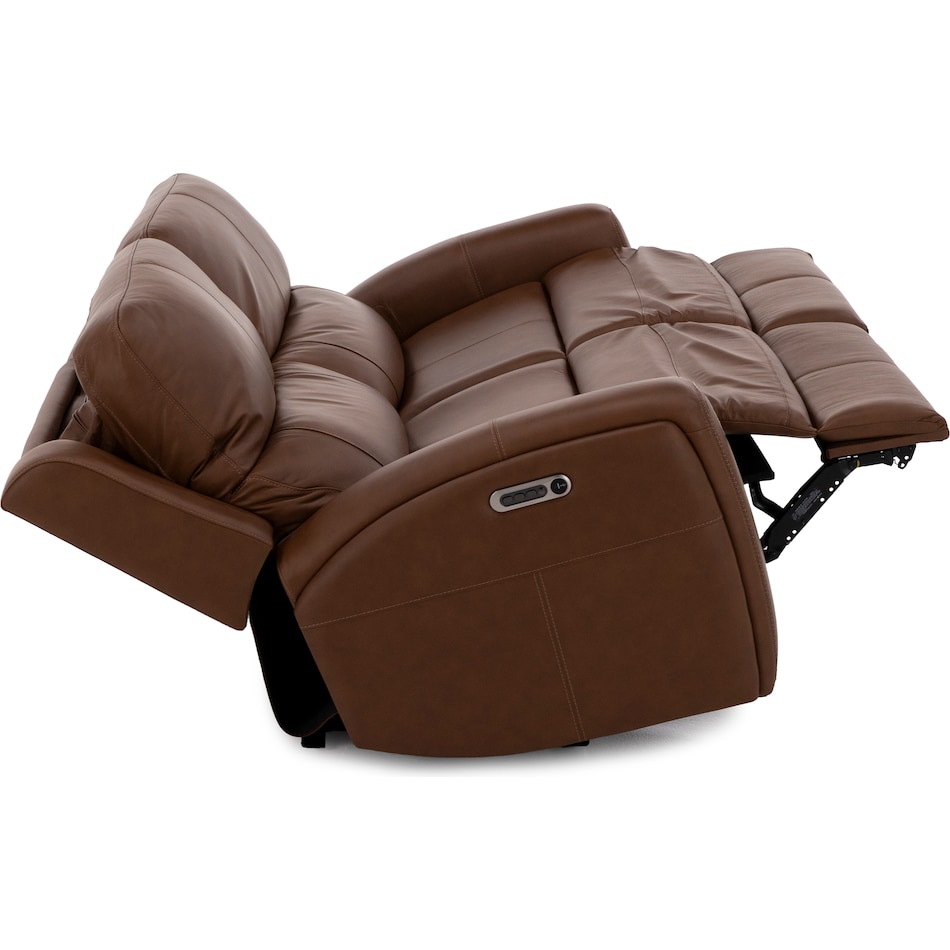 flexsteel brown mtn lth sectional piece pkg  
