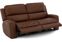 flexsteel brown mtn lth sectional piece pkg  