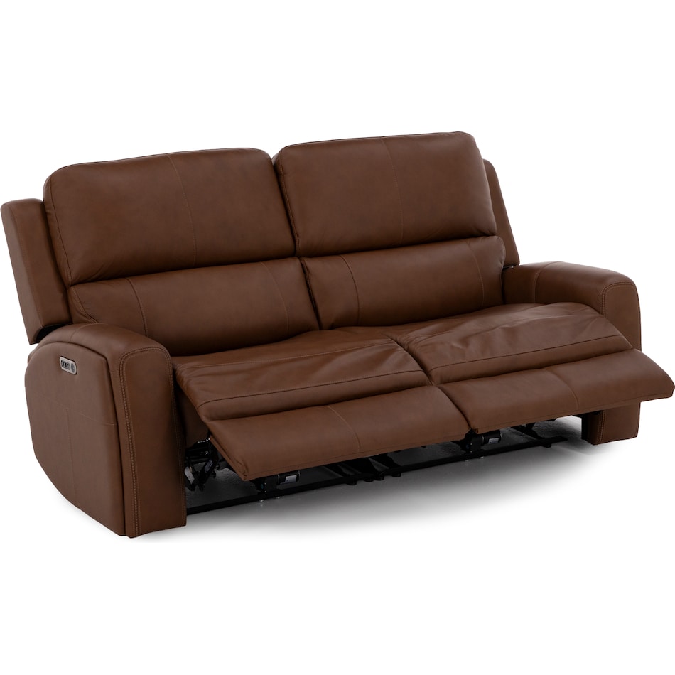 flexsteel brown mtn lth sectional piece pkg  