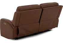 flexsteel brown mtn lth sectional piece pkg  