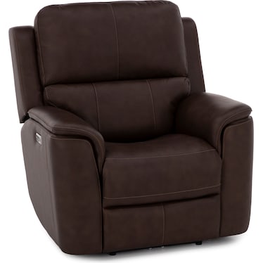 Hank Leather Fully Loaded Zero Gravity Recliner