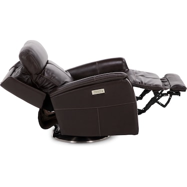 Flexsteel MOVE360 Leather Fully Loaded Swivel Recliner