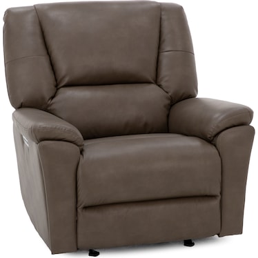 Perfect Match Plush Fully Loaded Glider Recliner