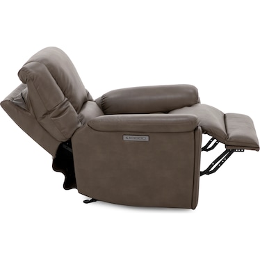 Perfect Match Plush Fully Loaded Glider Recliner