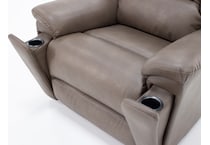flexsteel brown recliner z  
