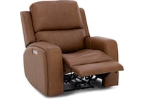 flexsteel brown recliner   