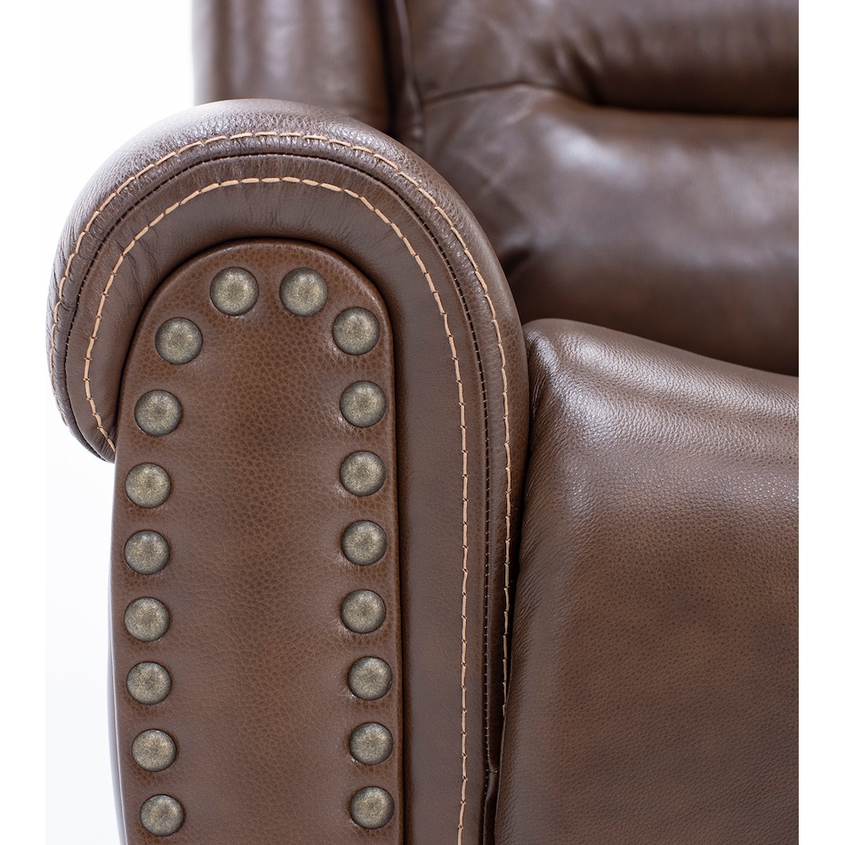 flexsteel brown recliner   