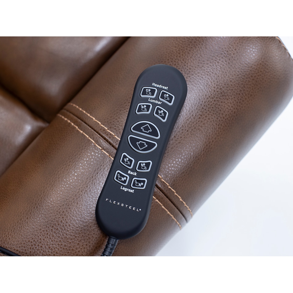 flexsteel brown recliner   