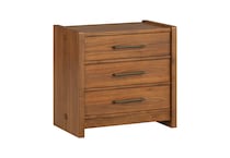 flexsteel brown three drawer   