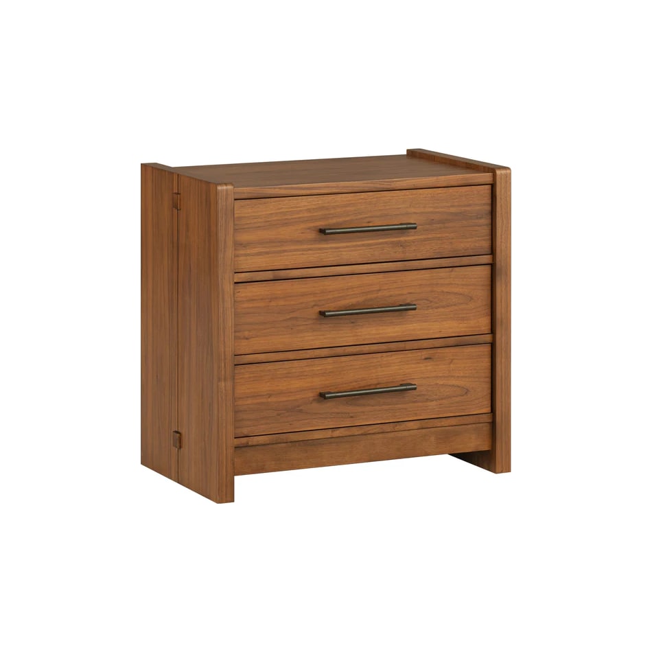 flexsteel brown three drawer   