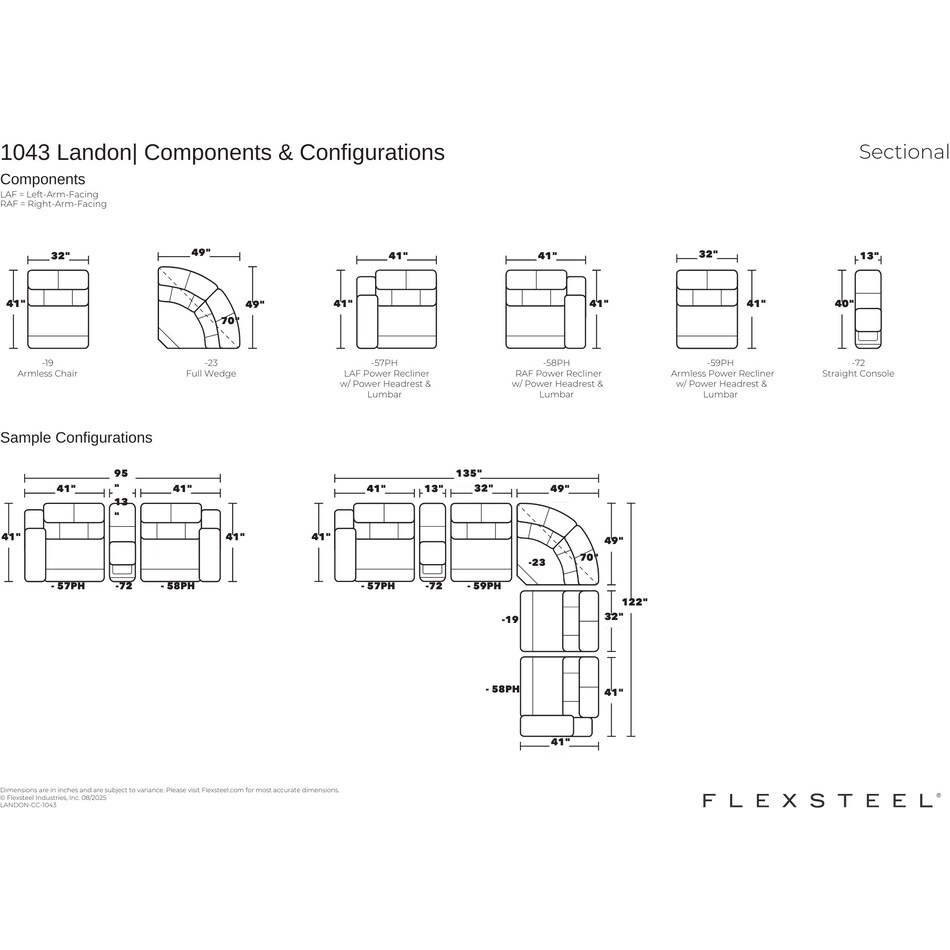 flexsteel dimension schematic z  