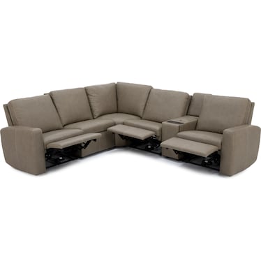 Allison 6-Pc. Leather Power Reclining Wall Saver Modular