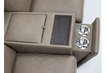 flexsteel grey mtn lth sectional piece pkg  