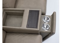 flexsteel grey mtn lth sectional piece pkg  