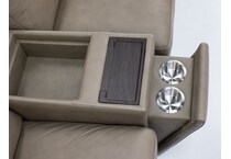 flexsteel grey mtn lth sectional piece zpkg  