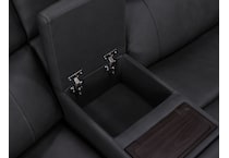 flexsteel grey mtn lth sectional piece pkg  