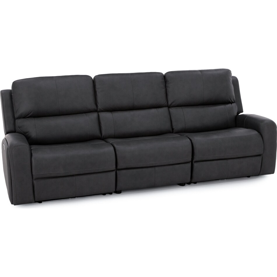 flexsteel grey mtn lth sectional piece pkg  