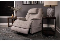flexsteel grey recliner   