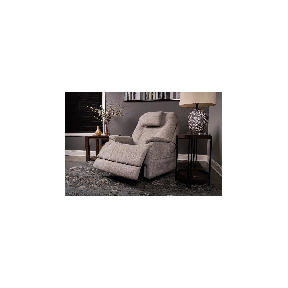flexsteel grey recliner   