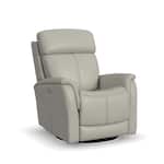 flexsteel grey recliner   