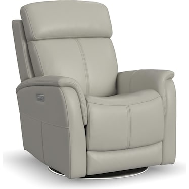 Flexsteel MOVE360 Leather Fully Loaded Swivel Recliner