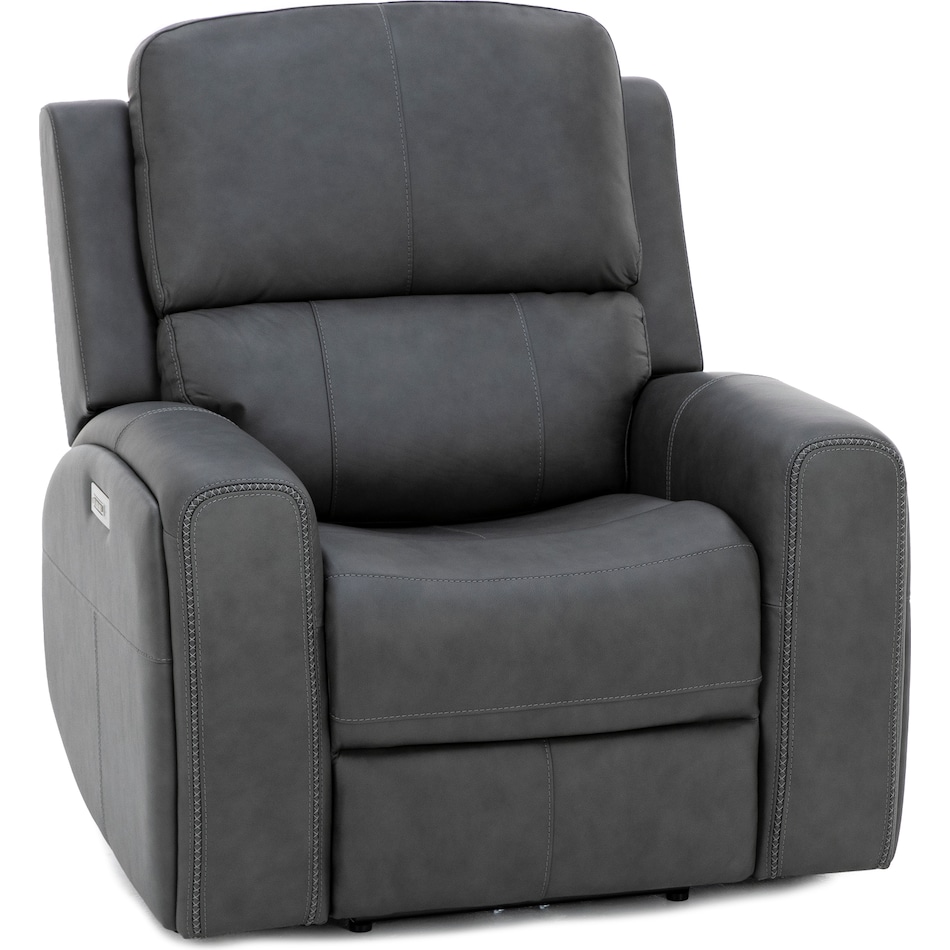 flexsteel grey recliner z  