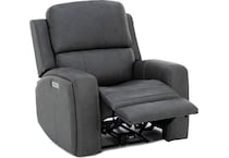 flexsteel grey recliner z  