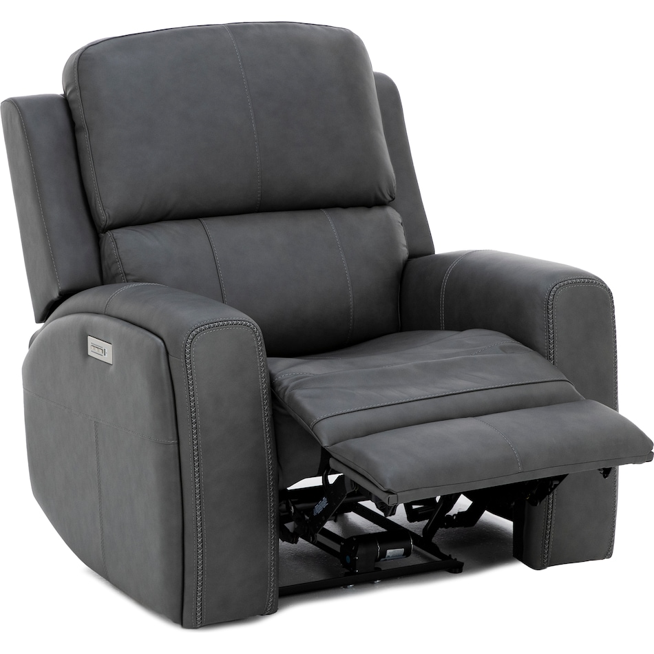 flexsteel grey recliner z  