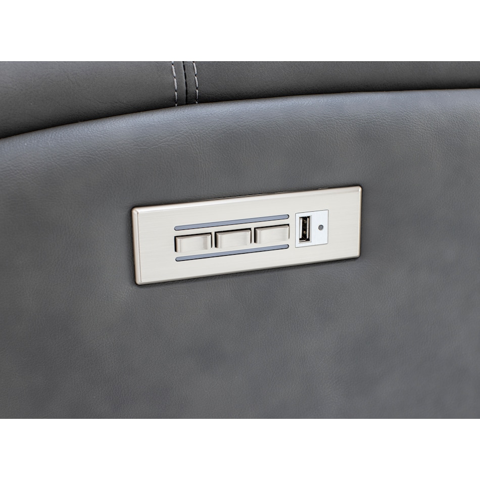 flexsteel grey recliner z  